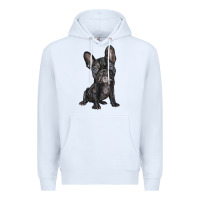 White french bulldog Premium Hoodie - BarkalooDesign