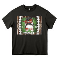 Asphalt American Football Mom life Heavy Core Tee - CowhideDigitalArt