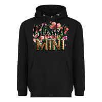 Black flowers blessed mini Heavyweight Hoodie - Zillion Design Studio