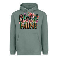 Sage flowers blessed mini Heavyweight Hoodie - Zillion Design Studio