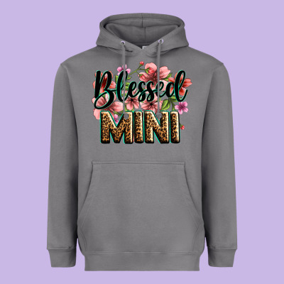 Flowers Blessed Mini Heavyweight Hoodie Designed By Zillion Design Studio