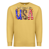 Antique Gold god bless the usa Premium Sweatshirt - RacoonDesign