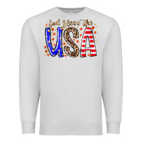 Dove Grey god bless the usa Premium Sweatshirt - RacoonDesign
