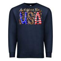 Navy god bless the usa Premium Sweatshirt - RacoonDesign
