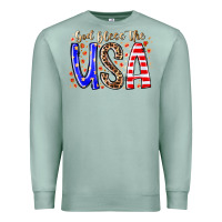 Seafoam god bless the usa Premium Sweatshirt - RacoonDesign