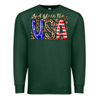 Sports Green god bless the usa Premium Sweatshirt - RacoonDesign
