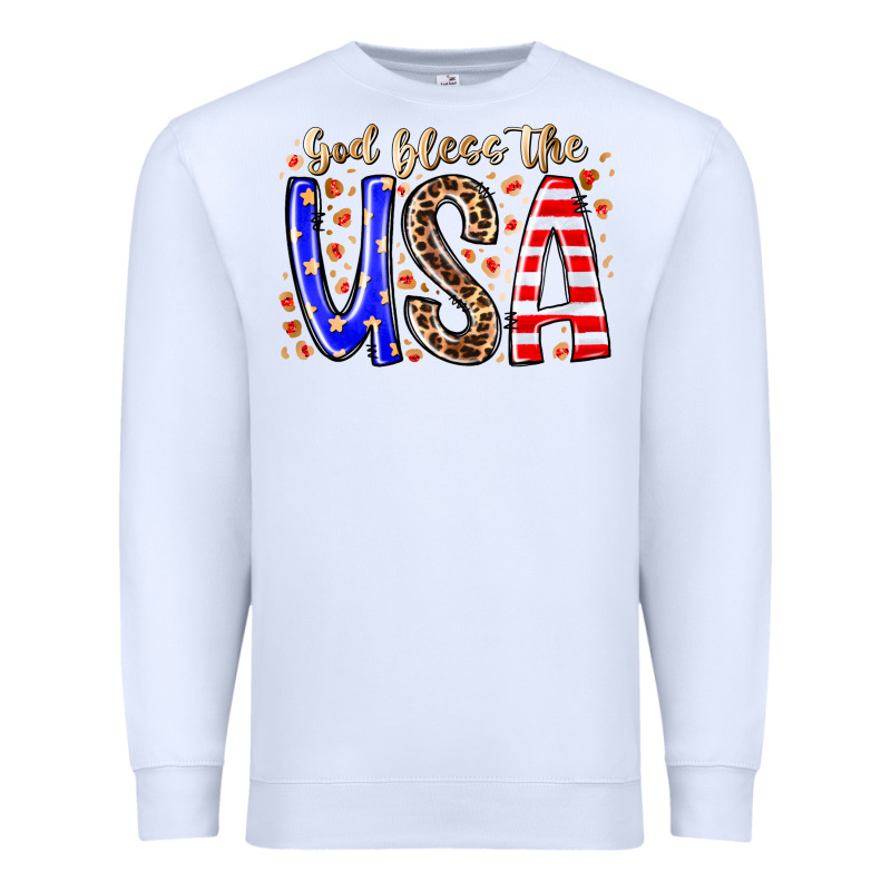 God Bless The Usa Premium Sweatshirt by RacoonDesign | Teevron