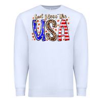 White god bless the usa Premium Sweatshirt - RacoonDesign