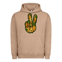 Pigment Burro Pineapple Peace Sign Urban Hoodie - Jasminsmagicworld
