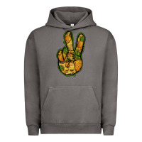 Pigment Tornado Pineapple Peace Sign Urban Hoodie - Jasminsmagicworld