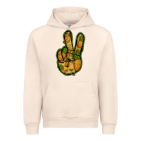 Sandshell Pineapple Peace Sign Urban Hoodie - Jasminsmagicworld