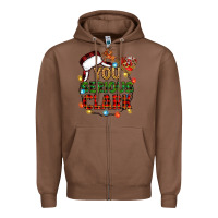 Chestnut you serious clark Zipper Hoodie - Zillion Design Studio