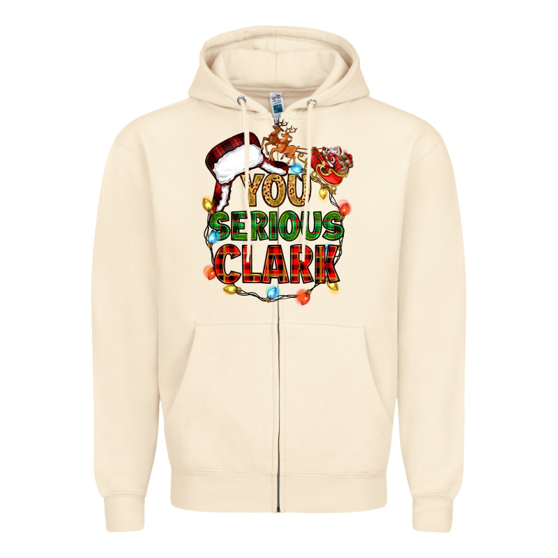 You Serious Clark Zipper Hoodie by Zillion Design Studio | Teevron