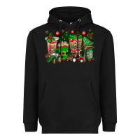 Black christmas tractor coffee cups Heavyweight Hoodie - texasbilliewilder