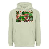 Matcha christmas tractor coffee cups Heavyweight Hoodie - texasbilliewilder