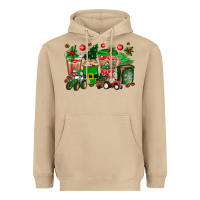 Mushroom christmas tractor coffee cups Heavyweight Hoodie - texasbilliewilder