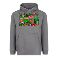 Storm christmas tractor coffee cups Heavyweight Hoodie - texasbilliewilder