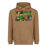 Toasted Coconut christmas tractor coffee cups Heavyweight Hoodie - texasbilliewilder