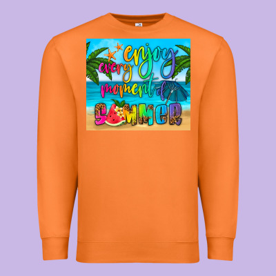 Enjoy Every Moment Of Summer Premium Sweatshirt Designed By Hra Design Shop