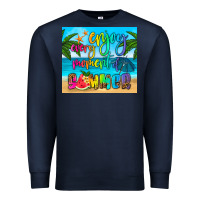 Navy enjoy every moment of summer Premium Sweatshirt - HRA Design Shop