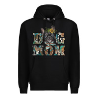 Black dog mom french bulldog Premium Hoodie - BarkalooDesign
