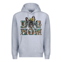 Heather Grey dog mom french bulldog Premium Hoodie - BarkalooDesign