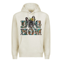 Oatmeal Heather dog mom french bulldog Premium Hoodie - BarkalooDesign