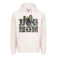 Pale Pink dog mom french bulldog Premium Hoodie - BarkalooDesign