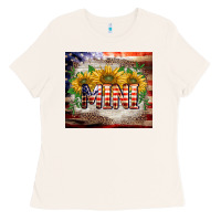 Bone patriotic mini  tumbler Ladies Tee - BarkalooDesign