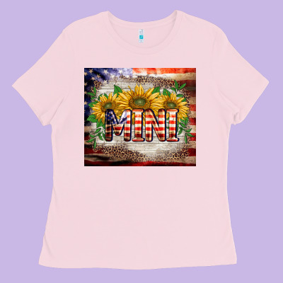 Patriotic Mini  Tumbler Ladies Tee Designed By Barkaloodesign