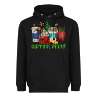 Black coffee cups current mood Heavyweight Hoodie - texasbilliewilder