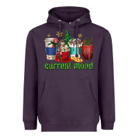 Plum coffee cups current mood Heavyweight Hoodie - texasbilliewilder
