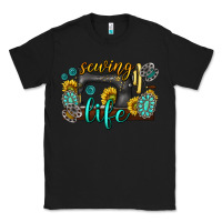 Black sewing life western Classic Tee - texasbilliewilder