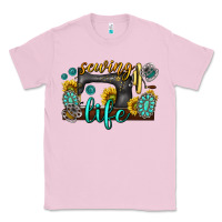 Bubblegum Pink sewing life western Classic Tee - texasbilliewilder