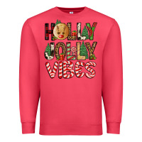 Cardinal holly jolly vibes Premium Sweatshirt - FaDigitalArtStudio
