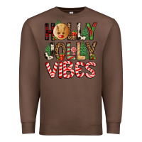 Chestnut holly jolly vibes Premium Sweatshirt - FaDigitalArtStudio