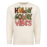 Sandshell holly jolly vibes Premium Sweatshirt - FaDigitalArtStudio