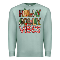 Seafoam holly jolly vibes Premium Sweatshirt - FaDigitalArtStudio