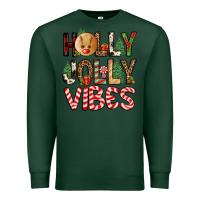 Sports Green holly jolly vibes Premium Sweatshirt - FaDigitalArtStudio