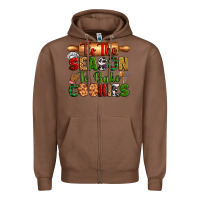 Chestnut tih the season to bake cookies Zipper Hoodie - Zillion Design Studio