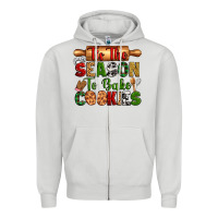 Dove Grey tih the season to bake cookies Zipper Hoodie - Zillion Design Studio