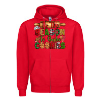 Red tih the season to bake cookies Zipper Hoodie - Zillion Design Studio