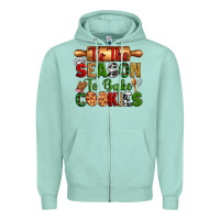 Seafoam tih the season to bake cookies Zipper Hoodie - Zillion Design Studio