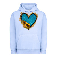 Pigment Grape Ice Gold Glitter Sunflower Blue Heart Urban Hoodie - Jasminsmagicworld