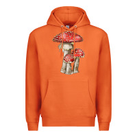 Carrot Autumn Mushroom Illustrations Premium Hoodie - LillyAllenDesigns