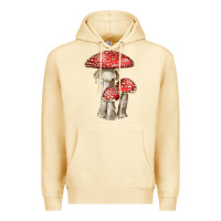 Pina Colada Autumn Mushroom Illustrations Premium Hoodie - LillyAllenDesigns