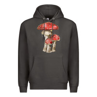 Smoke Autumn Mushroom Illustrations Premium Hoodie - LillyAllenDesigns