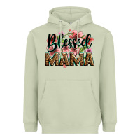 Matcha flowers blessed mama Heavyweight Hoodie - Zillion Design Studio