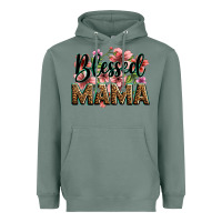 Sage flowers blessed mama Heavyweight Hoodie - Zillion Design Studio