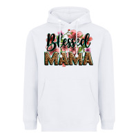 White flowers blessed mama Heavyweight Hoodie - Zillion Design Studio